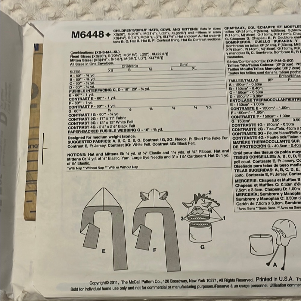 McCall's Fashion Accessories Pattern - Picture 4 of 6